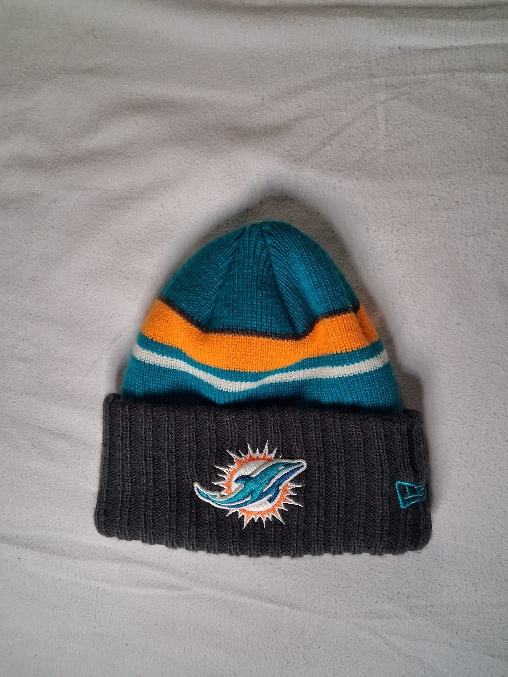 Miami Dolphins Official New Era Knit Beanie.